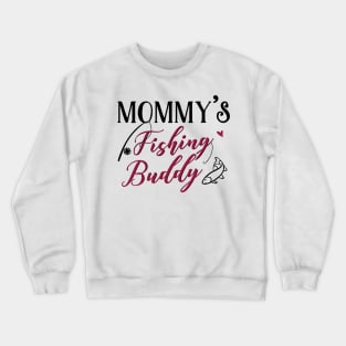 Fishing Mom and Baby Matching T-shirts Gift Crewneck Sweatshirt